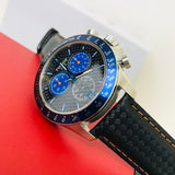 Tissot V8 Alpine Carbon Chronograph Black Dial Black Leather Strap Watch For Men - T106.417.16.201.00 Buy Now By Tissot