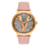 Versace Virtus Quartz Grey Dial Pink Leather Strap Watch for Women - VEHC00319 Buy Now By Versace