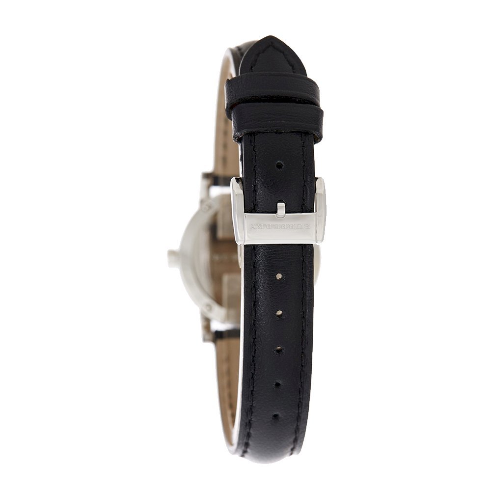Burberry The City White Dial Black Leather Strap Watch for Women - BU9206 Buy Now By Burberry