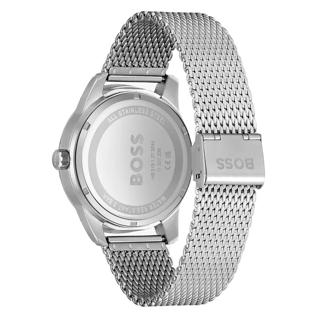 Hugo Boss Sophio Blue Dial Silver Mesh Bracelet Watch for Men - 1513942 Buy Now By Hugo Boss