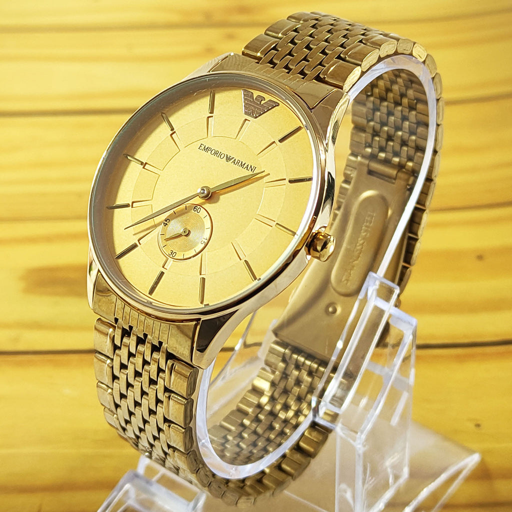 Emporio Armani Classic Silver Dial Two Tone Steel Strap Watch For Men - AR1839 Buy Now By Emporio Armani