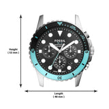 Fossil FB-01 Chronograph Black Dial Silver Steel Strap Watch for Men - FS5827 Buy Now By Fossil