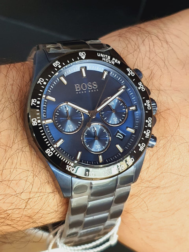 Hugo Boss Hero Sport Lux Blue Dial Blue Steel Strap Watch for Men - 1513758 Buy Now By Hugo Boss