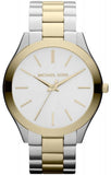 Michael Kors Runway Slim Silver Dial Two Tone Stainless Steel Strap Watch for Women - MK3198 Buy Now By Michael Kors