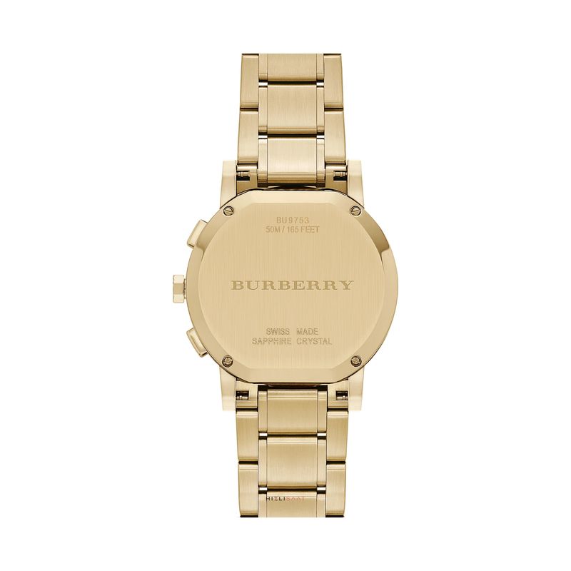 Burberry The City Gold Dial Gold Steel Strap Watch for Women - BU9753 Buy Now By Burberry