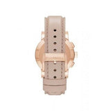 Burberry The City Chronograph Rose Gold Dial Beige Leather Strap Watch For Women - BU9702 Buy Now By Burberry