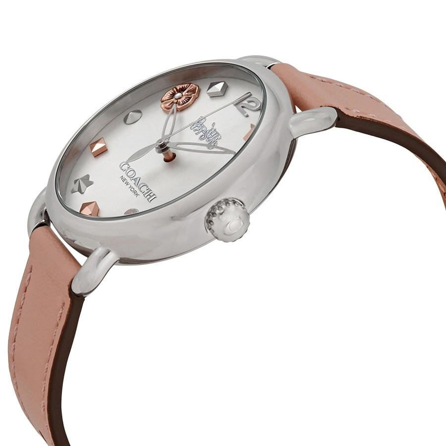 Coach Tatum White Dial Pink Leather Strap Watch For Women - 14502799 Buy Now By Coach