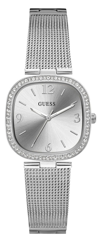 Guess Tapestry Diamonds Silver Dial Silver Mesh Bracelet Watch for Women - GW0354L1 Buy Now By Guess