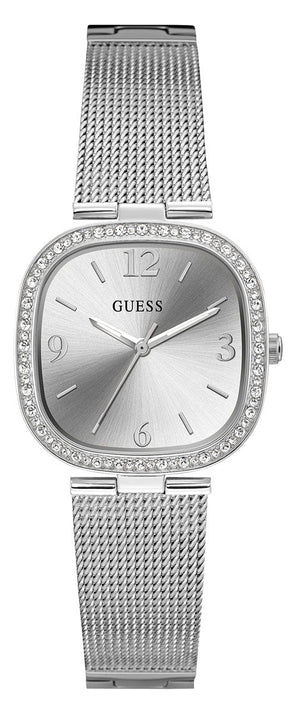 Guess Tapestry Diamonds Silver Dial Silver Mesh Bracelet Watch for Women - GW0354L1 Buy Now By Guess