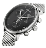 Calvin Klein High Noon Chronograph Black Dial Silver Mesh Bracelet Watch for Men - K8M27121 Buy Now By Calvin Klein