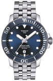 Tissot T Sport Seastar 1000 Powermatic Silicium Blue Dial Silver Steel Strap Watch For Men - T120.407.11.041.01 Buy Now By Tissot