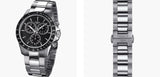 Tissot V8 Quartz Chronograph Black Dial Silver Steel Strap Watch For Men - T106.417.11.051.00 Buy Now By Tissot