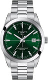 Tissot Gentleman Powermatic 80 Silicium Green Dial Silver Steel Strap Watch For Men - T127.407.11.091.01 Buy Now By Tissot