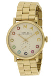 Marc Jacobs Baker White Dial Gold Steel Strap Watch for Women - MBM3440 Buy Now By Marc Jacobs