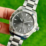 Tag Heuer Aquaracer Automatic Anthracite Grey Dial Silver Steel Strap Watch for Men - WAY2113.BA0928 Buy Now By Tag Heuer