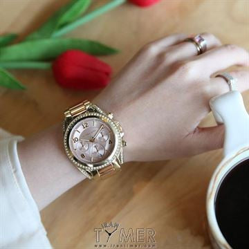 Michael Kors Blair Chronograph Rose Gold Dial Two Tone Steel Strap Watch for Women - MK6316 Buy Now By Michael Kors