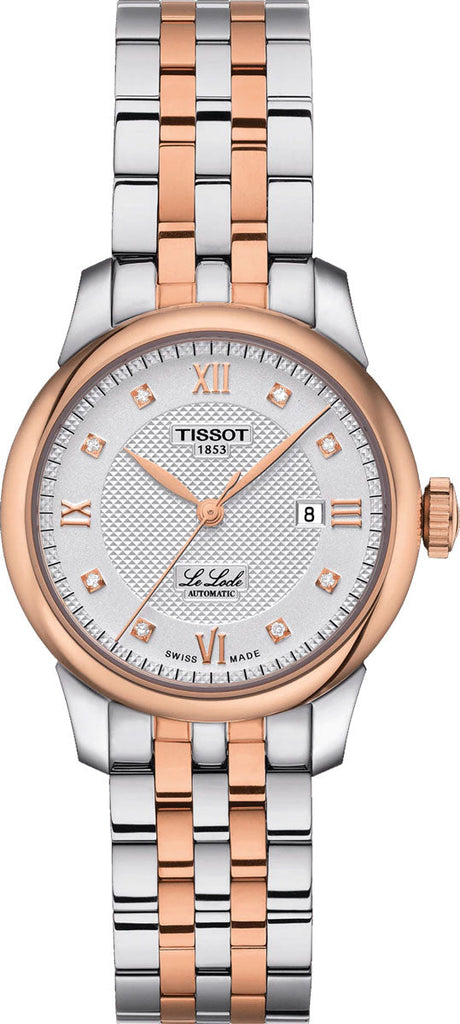 Tissot T Classic Le Locle Automatic Lady Silver Dial Two Tone Steel Strap Watch For Women - T006.207.22.036.00 Buy Now By Tissot