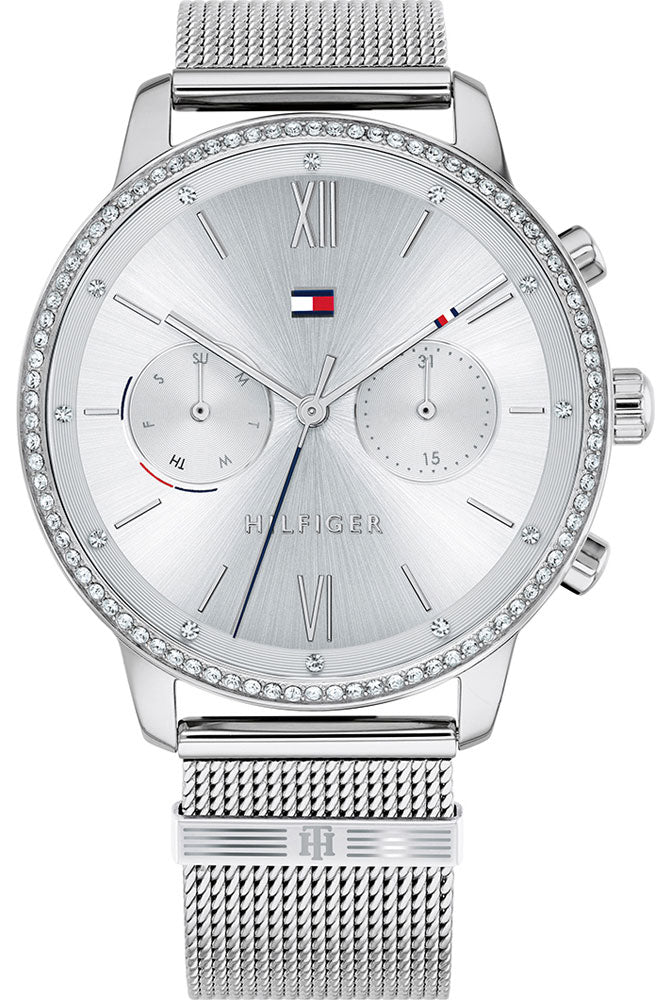 Tommy Hilfiger Blake Diamonds Silver Dial Silver Mesh Bracelet Watch for Women - 1782301 Buy Now By Tommy Hilfiger