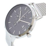 Armani Exchange Cayde Chronograph Black Dial Silver Mesh Strap Watch For Men - AX2714 Buy Now By Armani Exchange