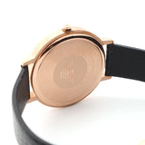 Emporio Armani Kappa Quartz White Dial Black Leather Strap Watch For Men - AR80015 Buy Now By Emporio Armani