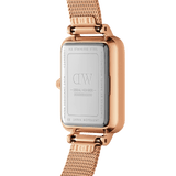 Daniel Wellington Quadro Unitone Rose Gold Dial Rose Gold Mesh Strap Watch For Women - DW00100484 Buy Now By Daniel Wellington