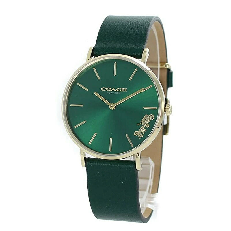 Coach Green Dial Green Leather Strap Watch for Women - 14503383 Buy Now By Coach
