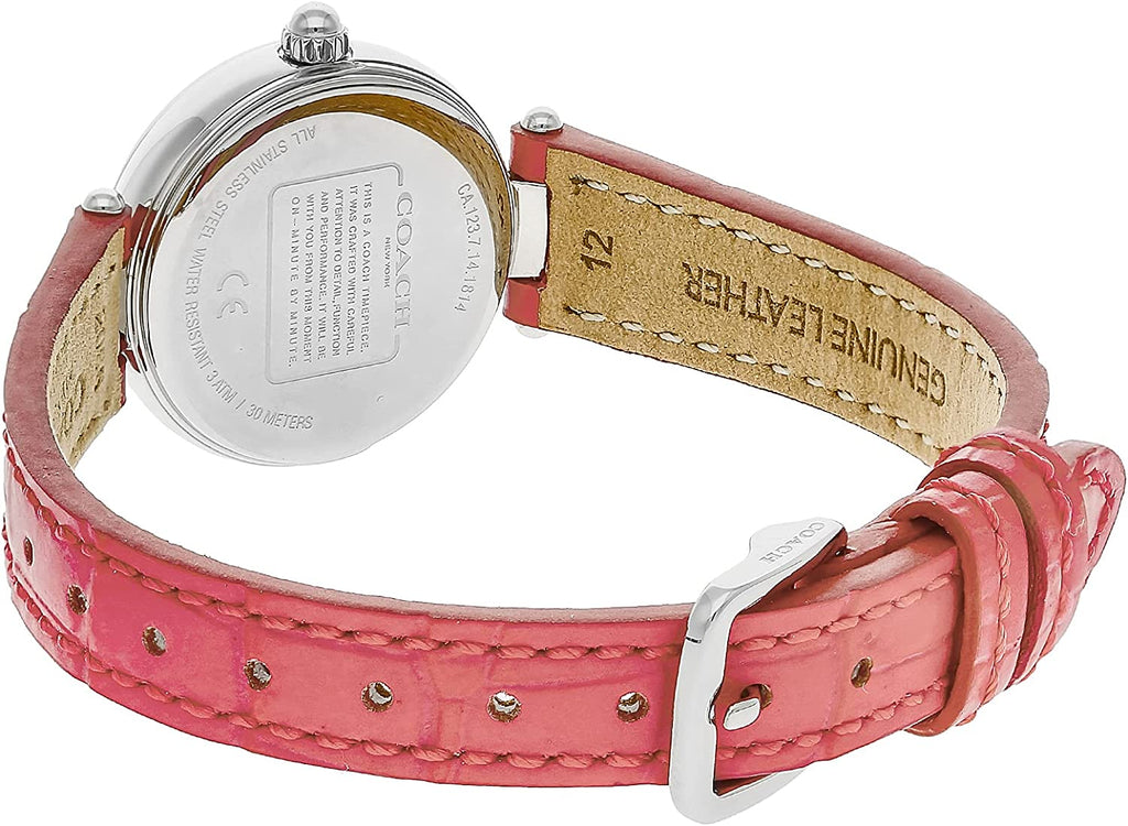 Coach Park Pink Dial Pink Leather Strap Watch for Women - 14503536 Buy Now By Coach