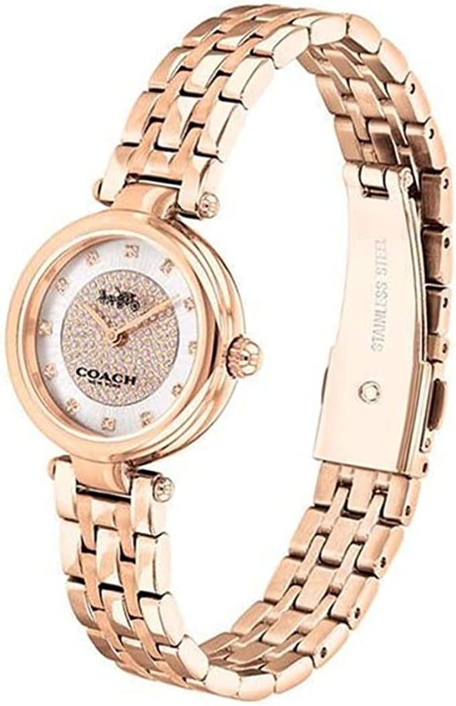 Coach Park Silver Dial Rose Gold Steel Strap Watch for Women - 14503736 Buy Now By Coach