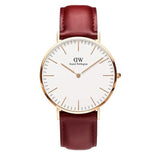 Daniel Wellington Classic Suffolk White Dial Brown Leather Strap Watch For Women - DW00100120 Buy Now By Daniel Wellington