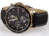Tommy Hilfiger Parker Chronograph Black Dial Brown Leather Strap Watch For Men - 1791836 Buy Now By Tommy Hilfiger