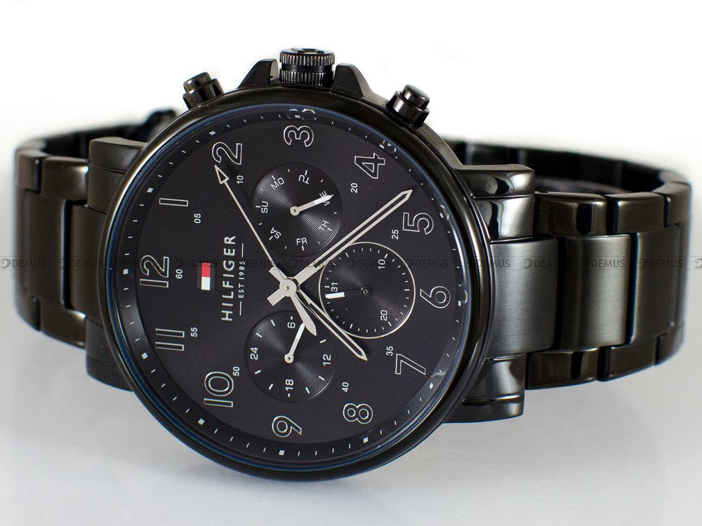 Tommy Hilfiger Daniel Black Dial Black Steel Strap Watch for Men - 1710383 Buy Now By Tommy Hilfiger