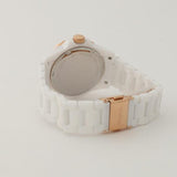 Fossil FB-01 Analog White Dial White Ceramic Strap Watch for Women - CE1107 Buy Now By Fossil