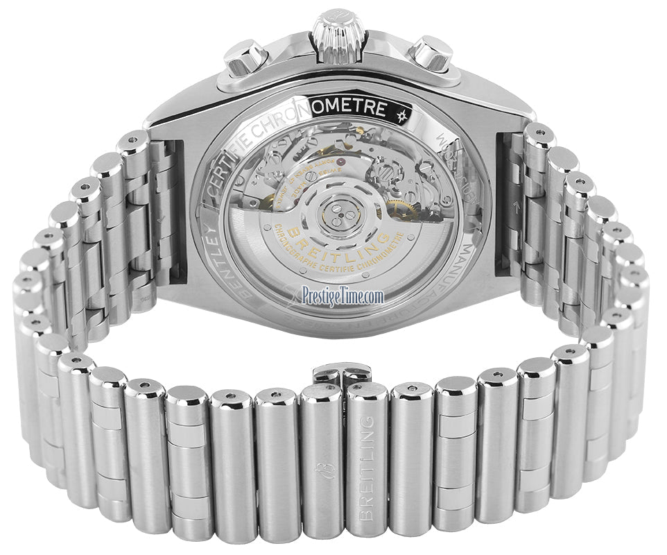 Breitling Chronomat B01 42mm Black Dial Silver Steel Strap Watch for Men - AB0134101B1A1 Buy Now By Breitling