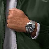 Breitling Chronomat B01 42mm Blue Dial Silver Steel Strap Watch for Men - AB0134101C1A1 Buy Now By Breitling