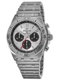 Breitling Chronomat B01 42mm Silver Dial Silver Steel Strap Watch for Men - AB0134101G1A1 Buy Now By Breitling