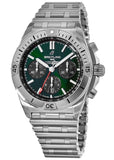 Breitling Chronomat B01 42mm Green Dial Silver Steel Strap Watch for Men - AB01343A1L1A1 Buy Now By Breitling
