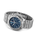 Breitling Chronomat B01 42 Frecce Tricolori Blue Dial Silver Steel Strap Watch for Men - AB01344A1C1A1 Buy Now By Breitling