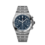 Breitling Chronomat B01 42 Frecce Tricolori Blue Dial Silver Steel Strap Watch for Men - AB01344A1C1A1 Buy Now By Breitling