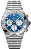 Breitling Chronomat B01 42 Six Nations Italy Blue Dial Silver Steel Strap Watch for Men - AB0134A41C1A1 Buy Now By Breitling