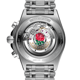 Breitling Chronomat B01 42 Six Nations England White Dial Silver Steel Strap Watch for Men - AB0134A71A1A1 Buy Now By Breitling