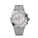 Breitling Chronomat B01 42 Six Nations England White Dial Silver Steel Strap Watch for Men - AB0134A71A1A1 Buy Now By Breitling