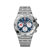 Breitling Chronomat B01 42 Six Nations France Blue Dial Silver Steel Strap Watch for Men - AB0134A81C1A1 Buy Now By Breitling