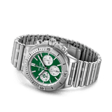 Breitling Chronomat B01 42 Six Nations Ireland Green Dial Silver Steel Strap Watch for Men - AB0134A91L1A1 Buy Now By Breitling