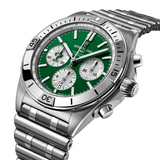 Breitling Chronomat B01 42 Six Nations Ireland Green Dial Silver Steel Strap Watch for Men - AB0134A91L1A1 Buy Now By Breitling