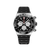 Breitling Super Chronomat B01 44 Black Dial Black Rubber Strap Watch for Men - AB0136251B1S1 Buy Now By Breitling