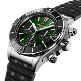 Breitling Super Chronomat B01 44 Green Dial Black Rubber Strap Watch for Men - AB0136251L1S1 Buy Now By Breitling