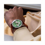 Breitling Navitimer B01 Chronograph 41 Green Dial Brown Leather Strap Watch for Men - AB0139211L1P1 Buy Now By Breitling