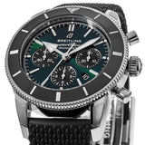 Breitling Superocean Heritage B01 Chronograph 44 Limited Edition Green Dial Black Mesh Bracelet Watch for Men - AB01621A1L1S1 Buy Now By Breitling