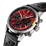 Breitling Top Time B01 Chevrolet Corvette Red Dial Black Leather Strap Watch for Men - AB01761A1K1X1 Buy Now By Breitling