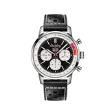 Breitling Top Time B01 Deus Black Dial Black Leather Strap Watch for Men - AB01765A1B1X1 Buy Now By Breitling